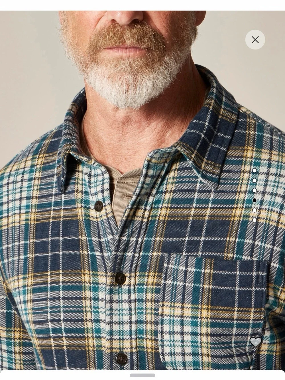J. Crew Navy and Yellow Plaid Button-Down Shirt